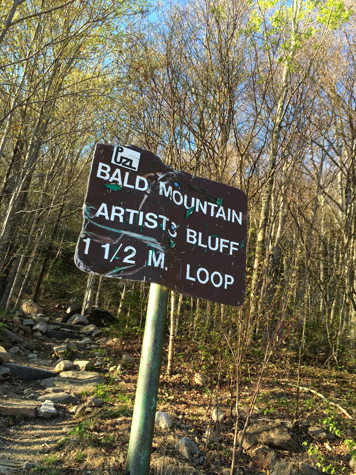 Hiking Bald Mountain via Bald MountainArtist's Bluff Path 5/17/2014